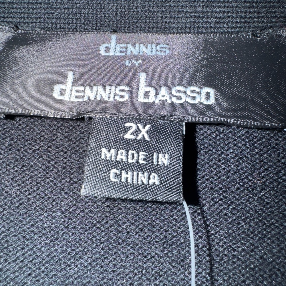 Dennis Basso Black Knit Cardigan Size 2X - Picture 4 of 4